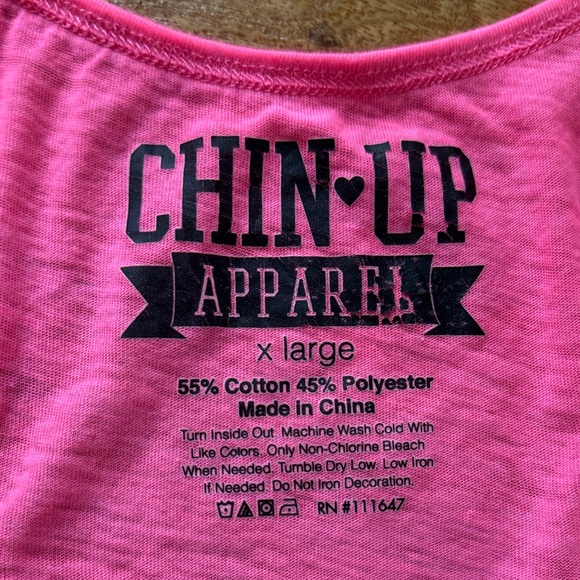 Chin Up Apparel Vibrant Pink Tank Top - Picture 2 of 2